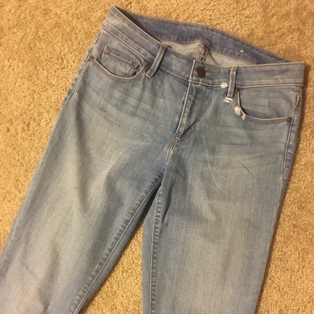 Straight leg jeans